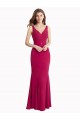 Acquista Rosso Stile sirena Alto Collo Chiffona Lunga Abiti da damigella donore / Abiti da ballo
