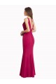 Acquista Rosso Stile sirena Alto Collo Chiffona Lunga Abiti da damigella donore / Abiti da ballo