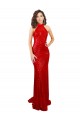 Acquista Rosso Stile sirena Capestro Alto Collo Paillettes Lunga Formali Abiti da damigella donore / Abiti da sera / Abiti da ballo