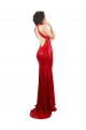 Acquista Rosso Stile sirena Capestro Alto Collo Paillettes Lunga Formali Abiti da damigella donore / Abiti da sera / Abiti da ballo