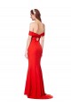 Acquista Rosso Stile sirena Crespo Elastico Lunga Formali Abiti da damigella donore / Abiti da sera / Abiti da ballo