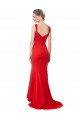 Acquista Rosso Stile sirena Innamorato Alto Collo Crespo Elastico Lunga Formali Abiti da damigella donore / Abiti da sera / Abiti da ballo