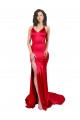 Acquista Rosso Stile sirena Innamorato Raso Elastico Lunga Formali Abiti da damigella donore / Abiti da sera / Abiti da ballo