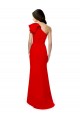 Acquista Rosso Stile sirena Una spalla Alto Collo Crespo Elastico Lunga Formali Abiti da damigella donore / Abiti da sera / Abiti da ballo