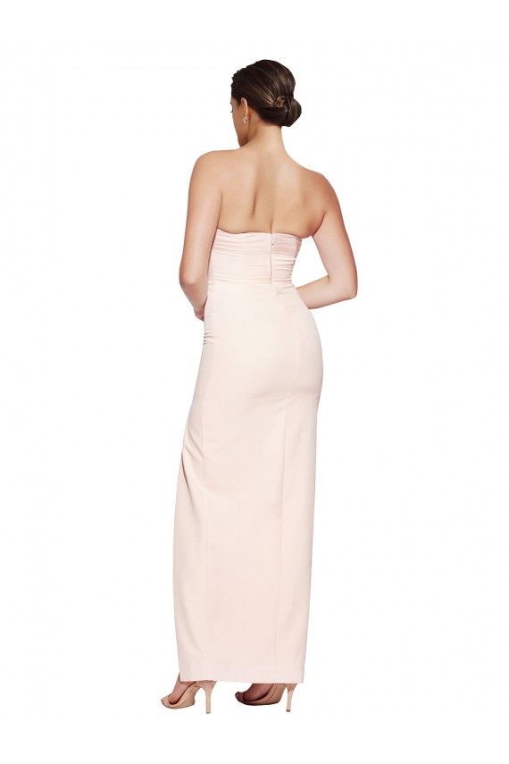 Acquista Stile sirena Cappuccio Raso Elastico Lunga Formali Abiti da damigella donore / Abiti da sera / Abiti da ballo