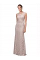 Acquista Stile sirena Illusione Scoop Pizzo Lunga Abiti da damigella donore / Abiti da ballo