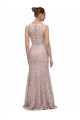 Acquista Stile sirena Illusione Scoop Pizzo Lunga Abiti da damigella donore / Abiti da ballo