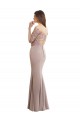 Acquista Stile sirena Innamorato Alto Collo Chiffona Pizzo Lunga Abiti da damigella donore