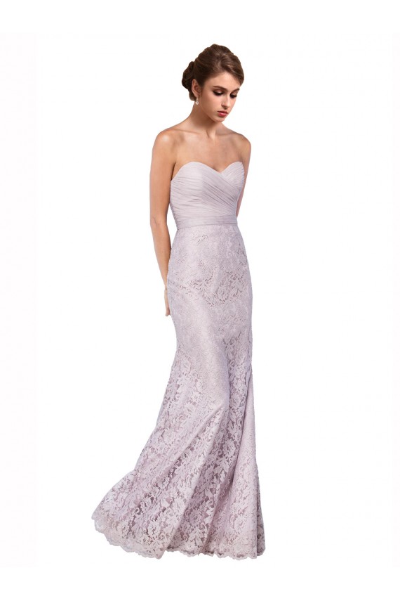 Acquista Stile sirena Innamorato Pizzo Lunga Abiti da damigella donore / Abiti da ballo