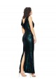 Acquista Verde Scuro Stile sirena Scollatura a V Paillettes Lunga Formali Abiti da damigella donore / Abiti da sera / Abiti da ballo