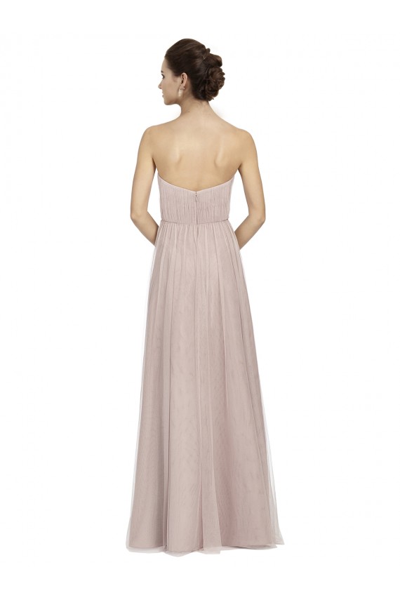 Acquista Vintage Rose Linea A Innamorato Tulle Lunga Abiti da damigella donore