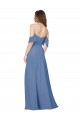 Acquista Windsor Blu Linea A Senza spalline Chiffona Lunga Abiti da damigella donore